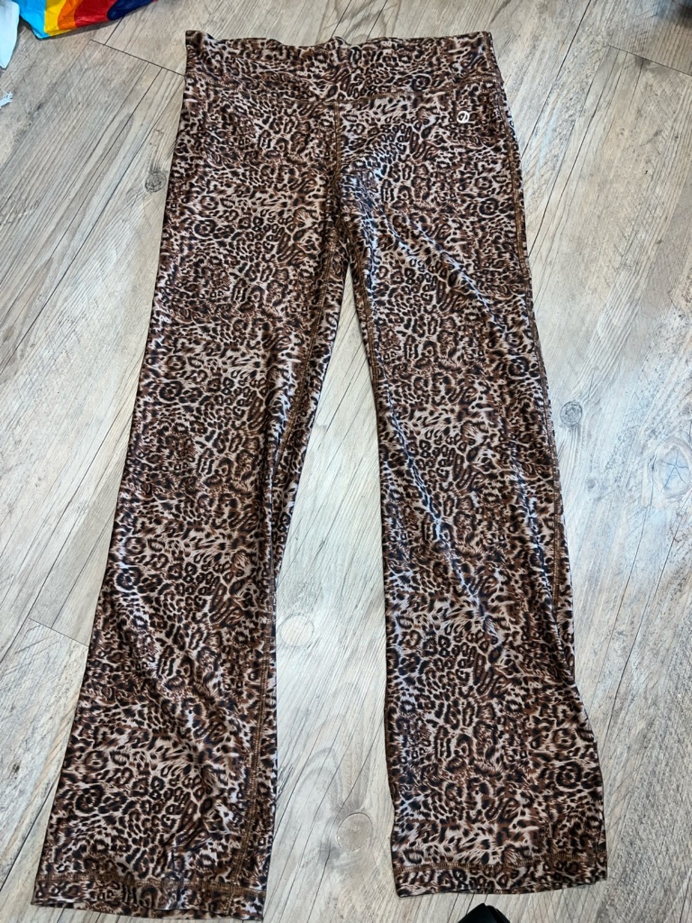 VOGO Athletica Leopard-Print Activewear Bottoms - Brown/Tan